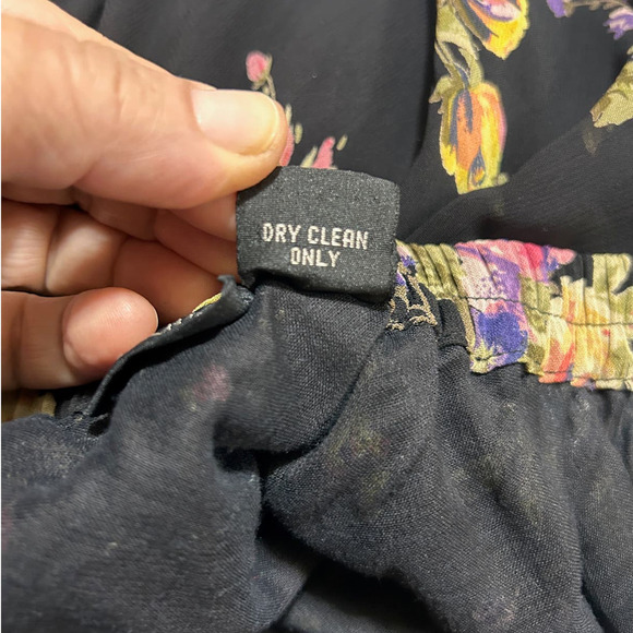 Styleworks Maxi 90's Retro Skirt M Rayon Lined Floral Grunge Cottage Whimsygoth - Picture 5 of 6